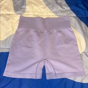 Lavender High-Waisted Bike Shorts